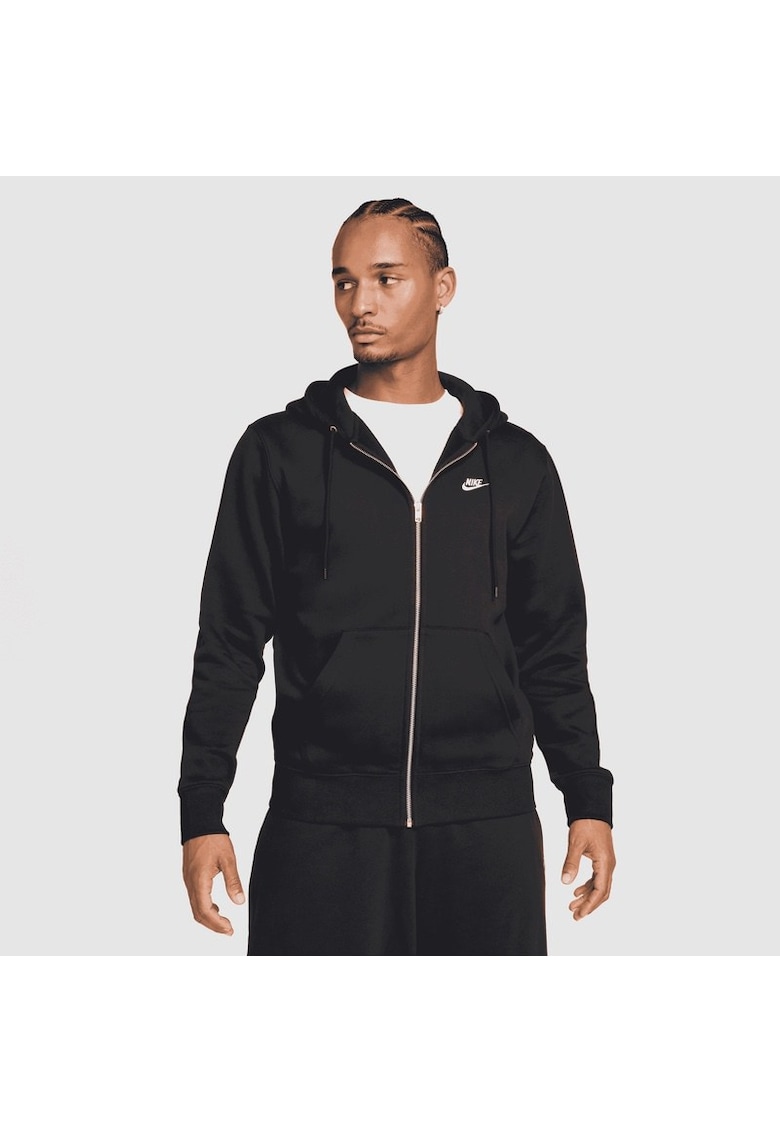 Bluza cu fermoar  M NK CLUB BB FZ HOODIE-FN3861-010