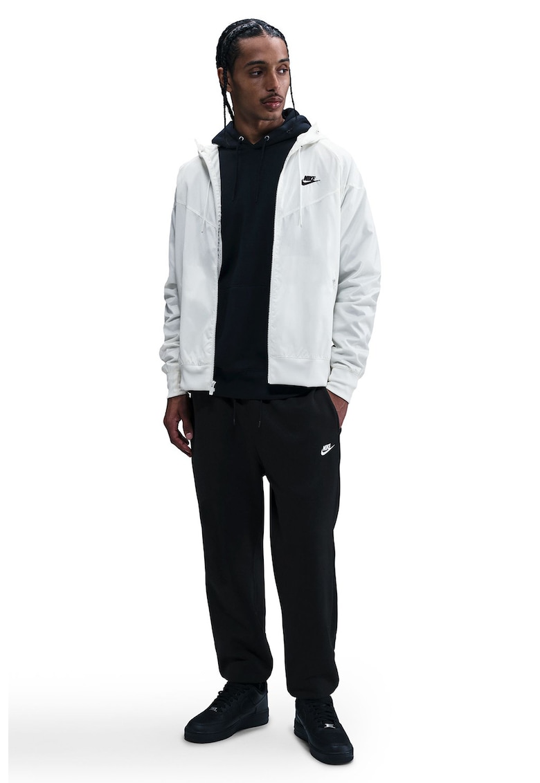Pantaloni de trening cu logo si snur - Negru