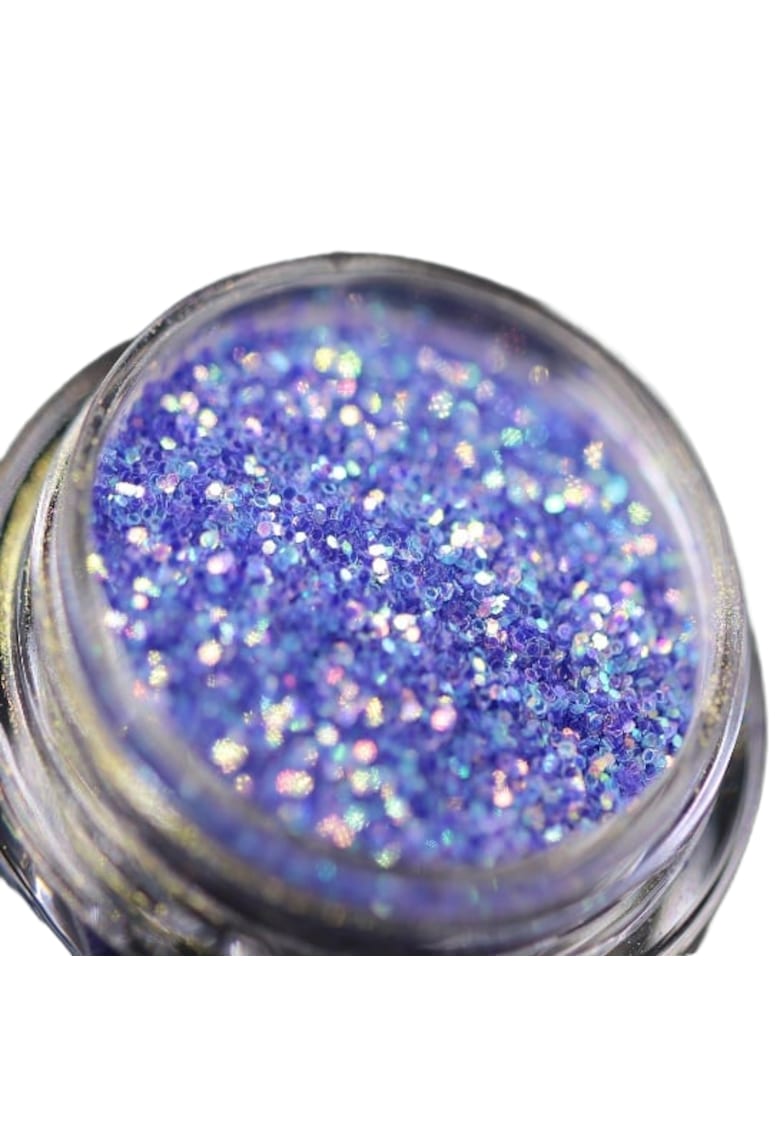 Glitter cosmetic pentru machiaj si body art PK155(lila-albastrui holografic) ™ - 1g