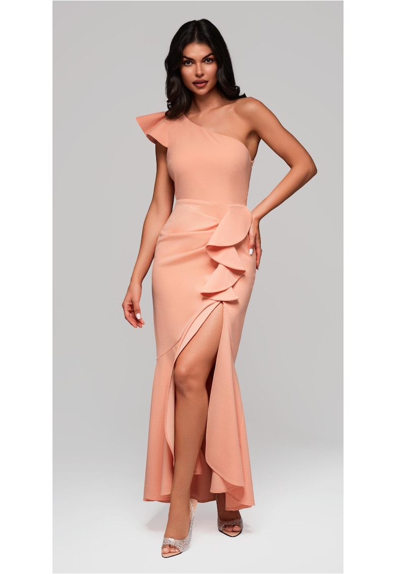 Rochie de seara Maxi  LA-OM-DLR168 - Portocaliu