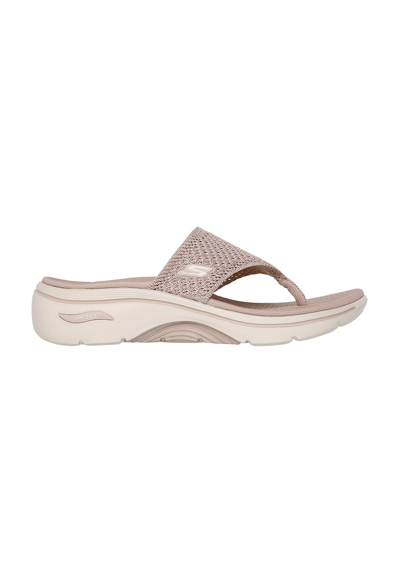 Papuci flip-flop Go Walk Arch Fit 2.0 - Maro taupe