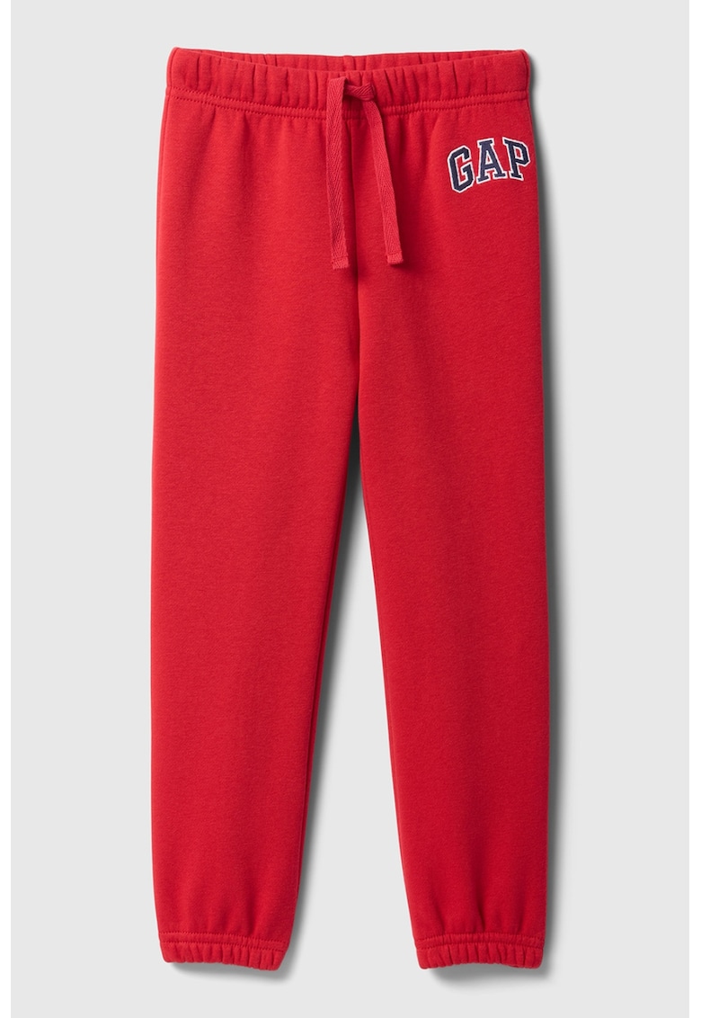 Pantaloni de trening cu cordon in tale - Rosu