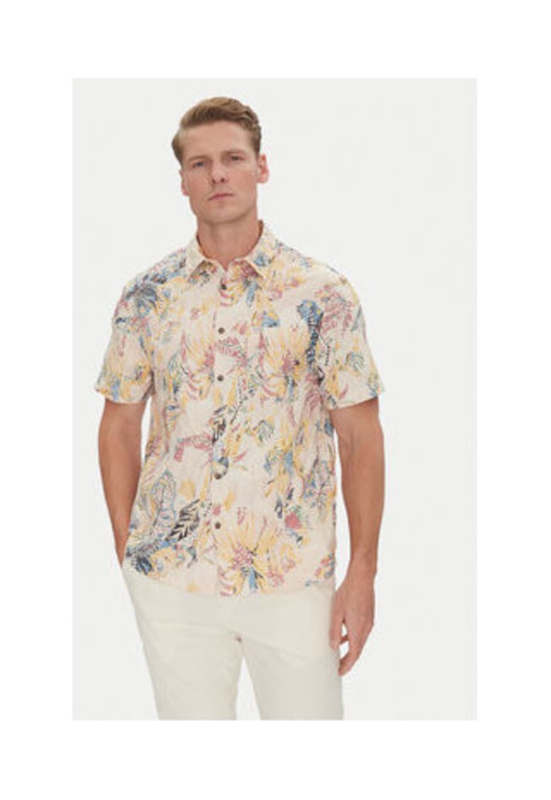 Camasa cu maneca scurta si model floral