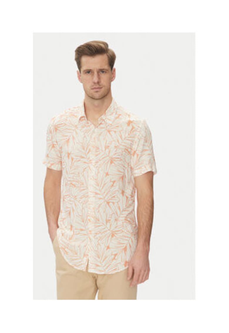 Camasa cu maneca scurta si imprimeu tropical