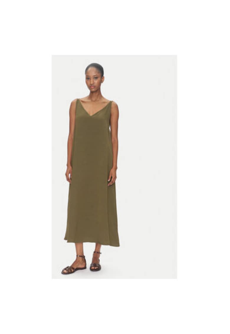 Rochie de vara dama  TD0758 - Viscoza/Rayon - Kaki