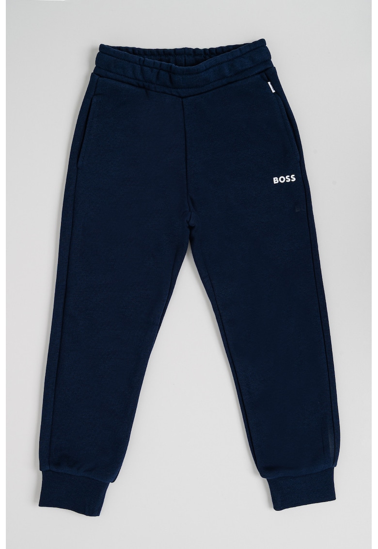 Pantaloni de trening conici cu buzunare - Bleumarin