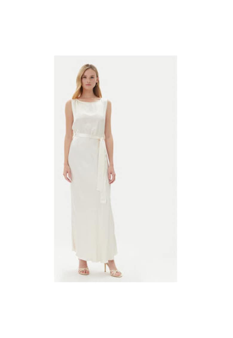 Rochie dama  TD0766 - Viscoza - Ecru - Ecru