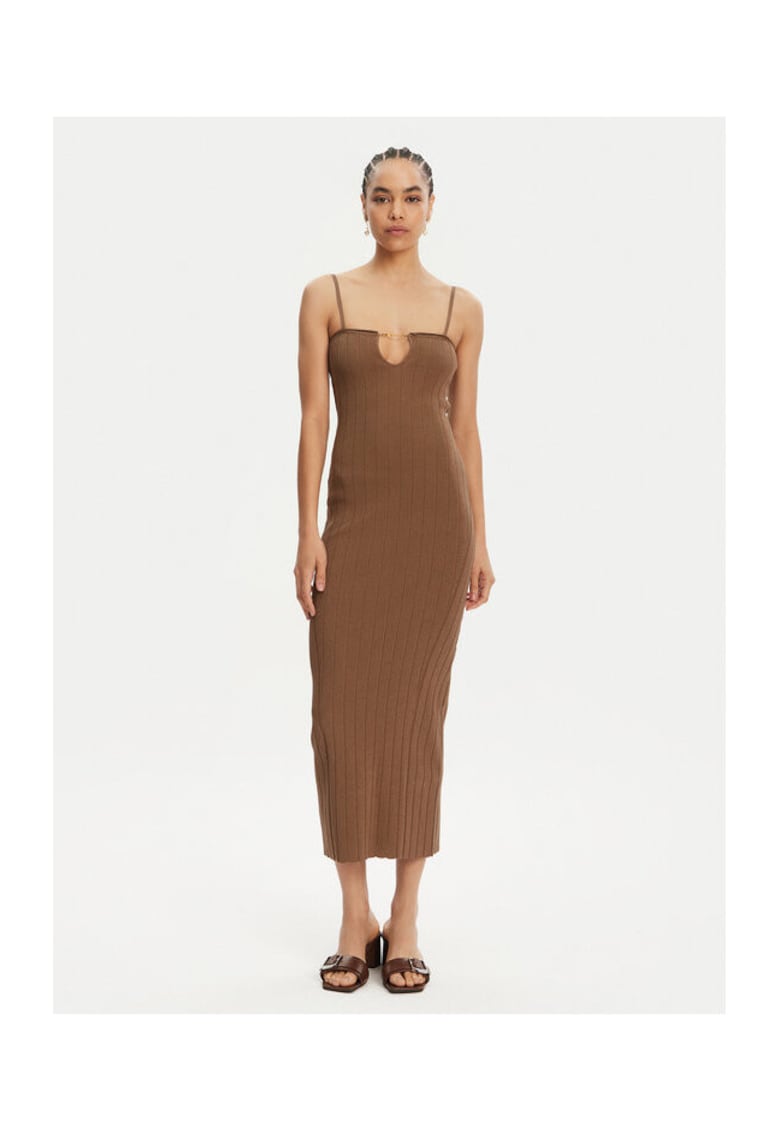 Rochie dama  24E241KN3582355 - Viscoza/Poliester - Maro - Maro