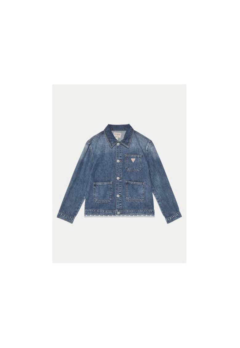 Jacheta din denim cu buzunare