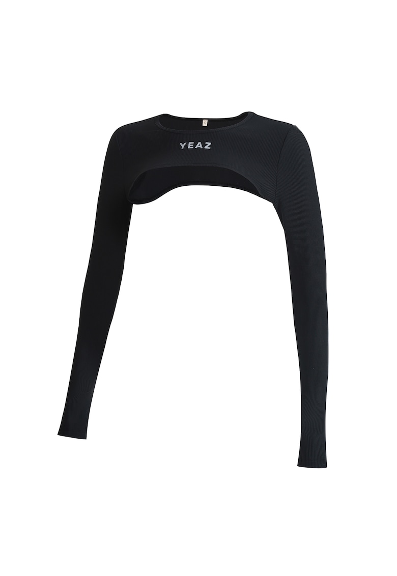 Oferte la Bluza super crop pentru antrenament Truth - Negru