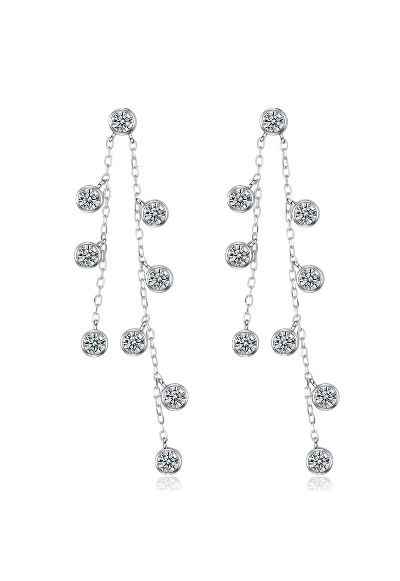 Cercei drop de argint veritabil 925 ÉTINCELLE 29559 - Argintiu