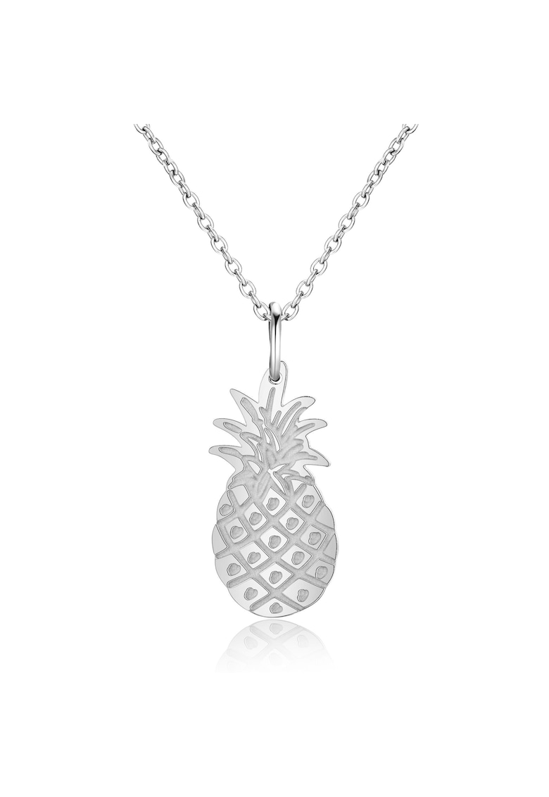 Oferte la Colier de otel inoxidabil cu pandantiv in forma de ananas DÉLICE - Argintiu