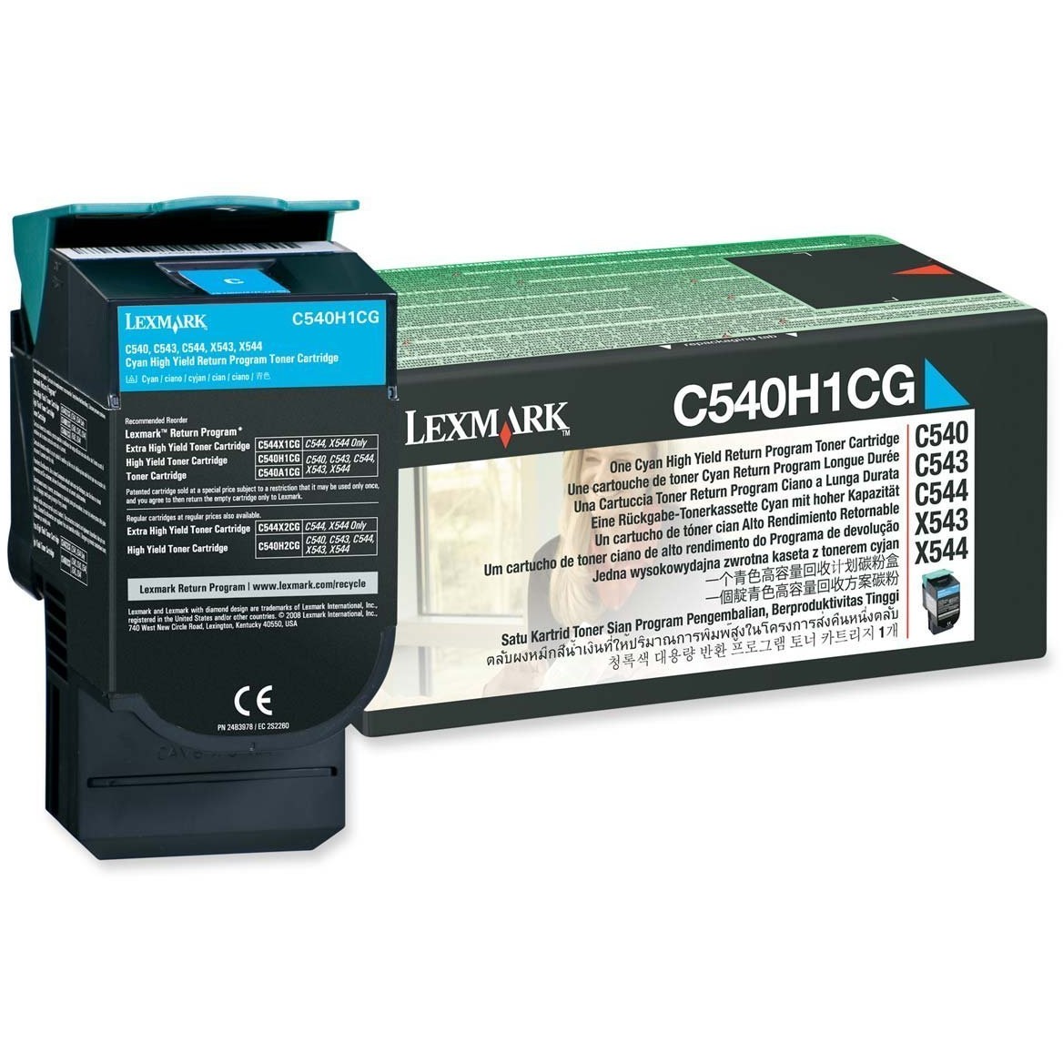 Cartus toner  C540H1CG, cyan