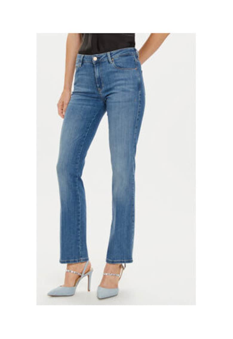 Blugi cu croiala bootcut si buzunare