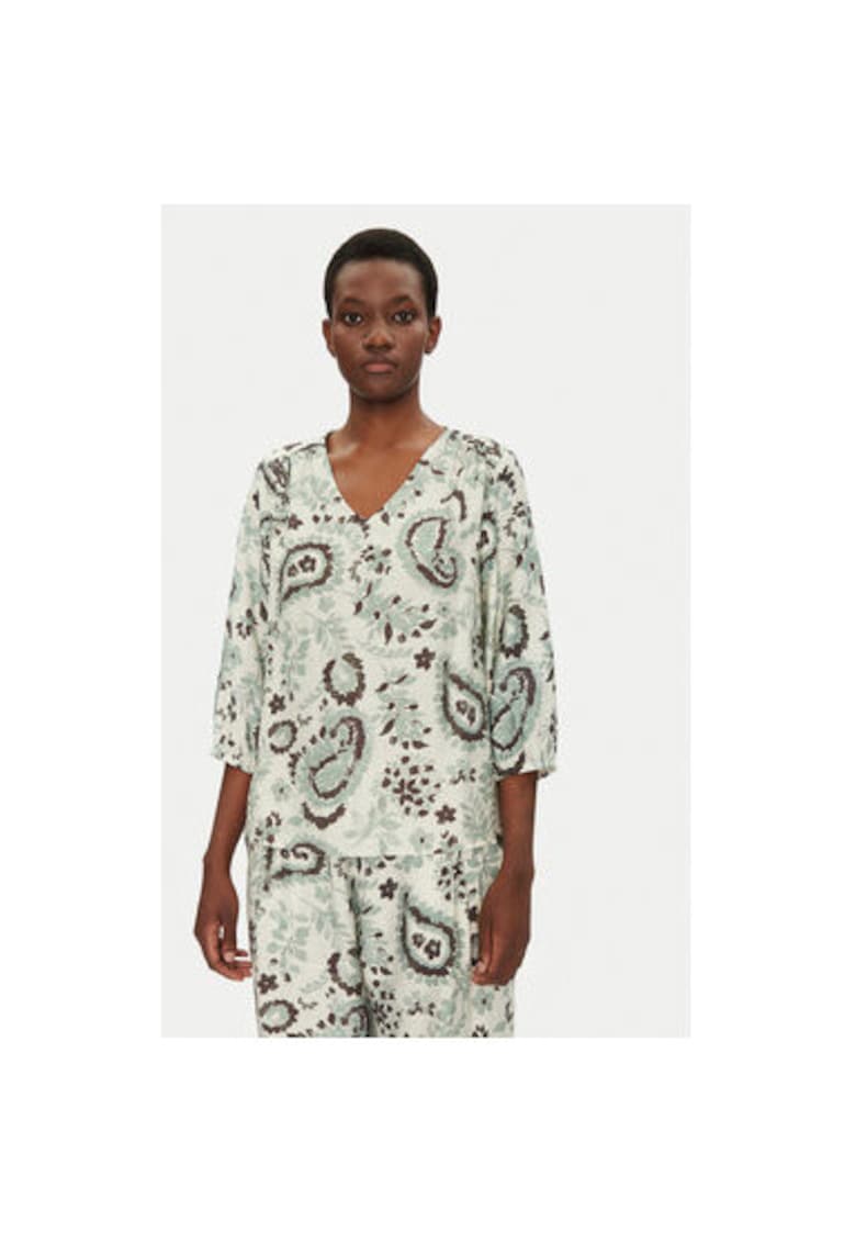 Bluza dama  20615424 - Viscoza/Poliamida - Verde - Verde