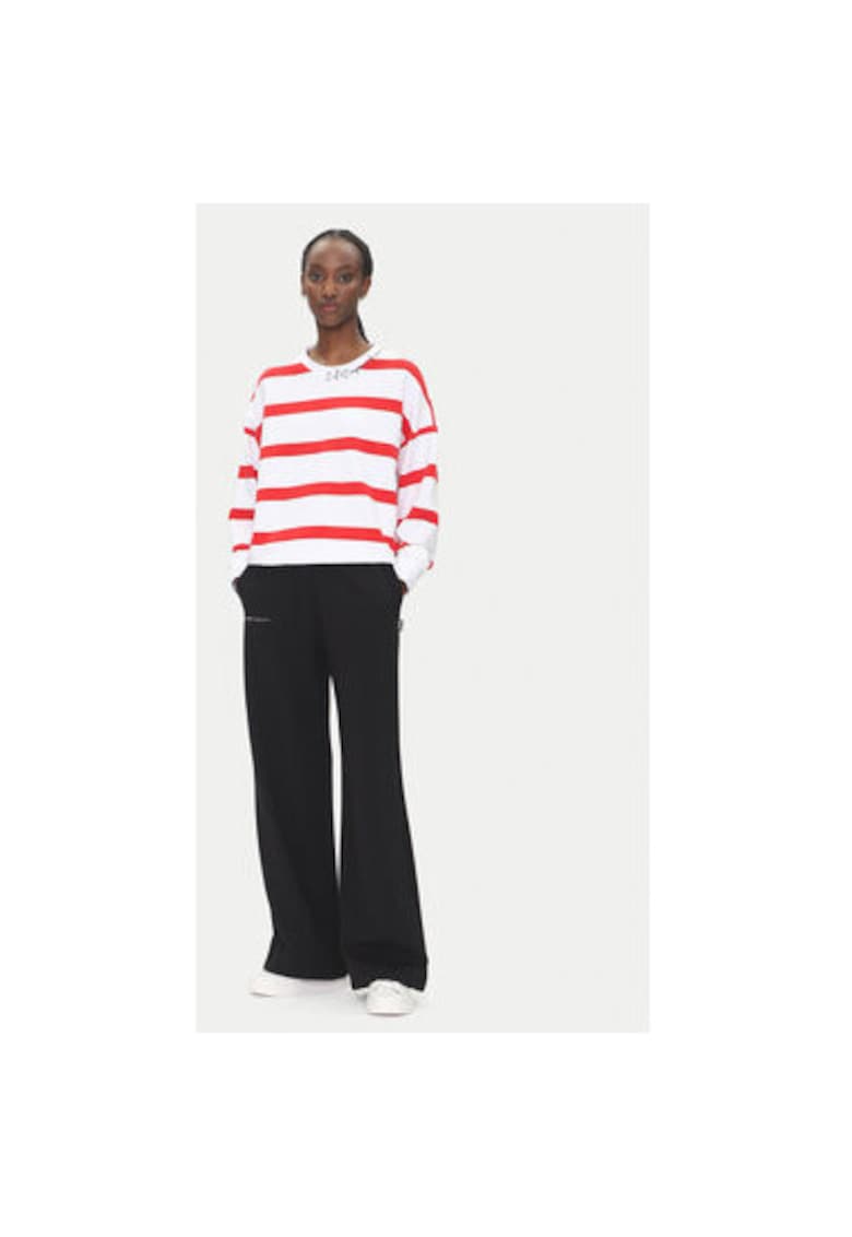 Bluza dama  Emporio Armani - 7W000163 AF12951 - Bumbac - Alb/Rosu - Rosu/Alb