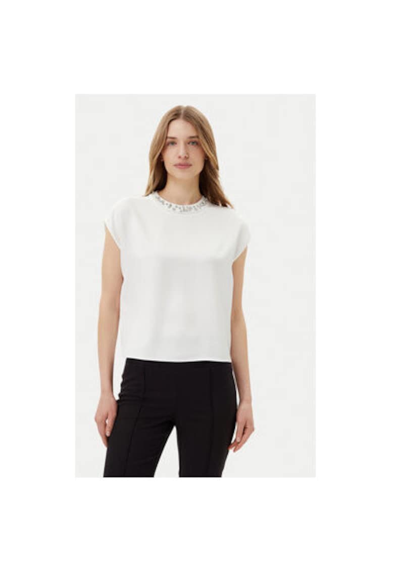 Bluza dama  RIC3JBA - Poliester - Alb - Alb