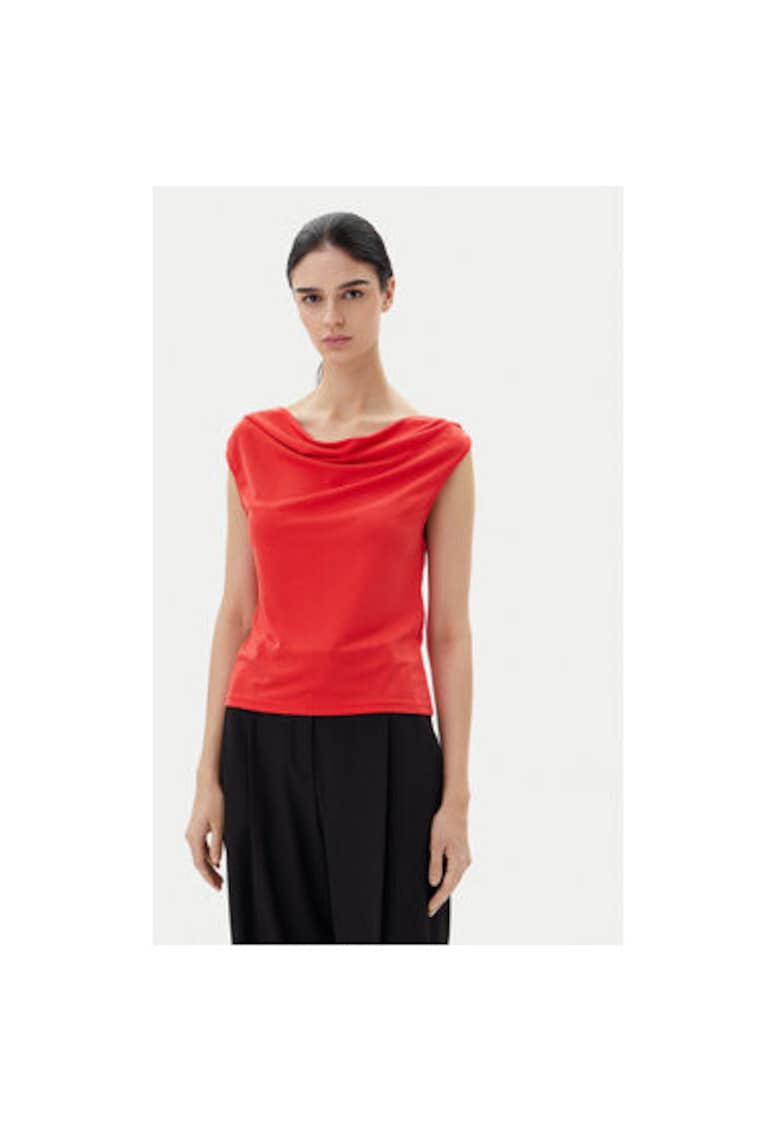 Bluza dama  15351679 - Viscoza/Poliester - Rosu - Rosu