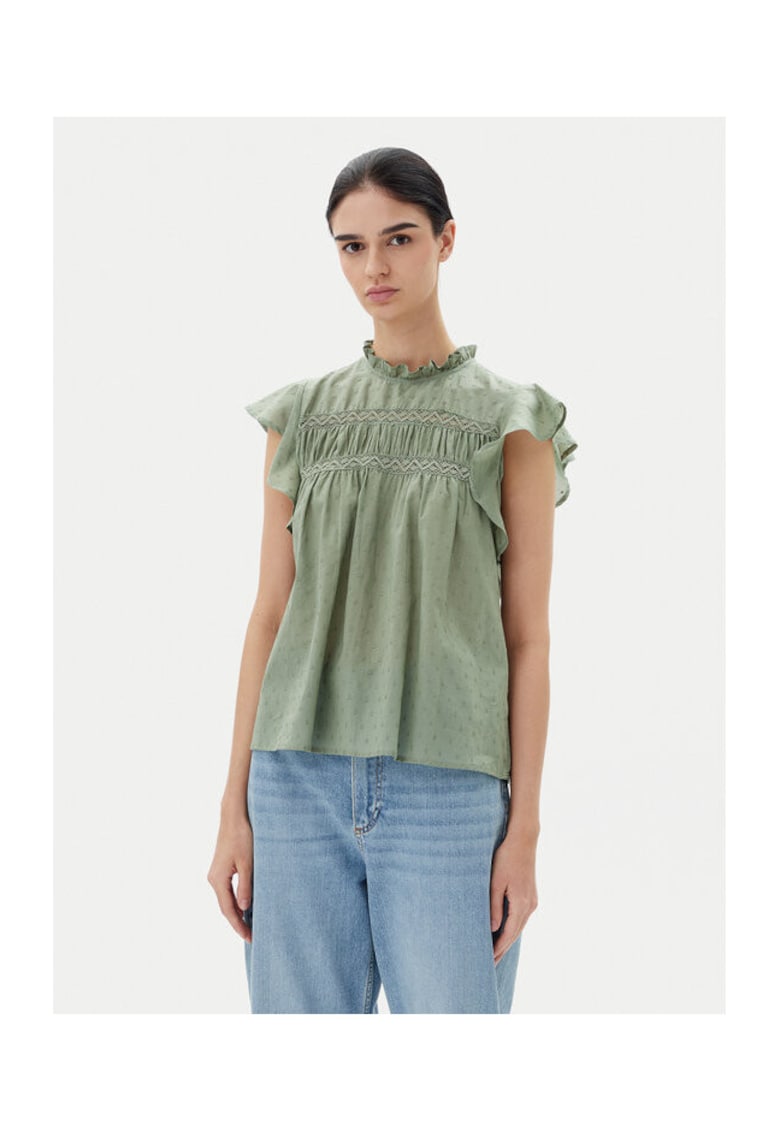 Bluza dama  15337637 - Bumbac - Verde - Verde