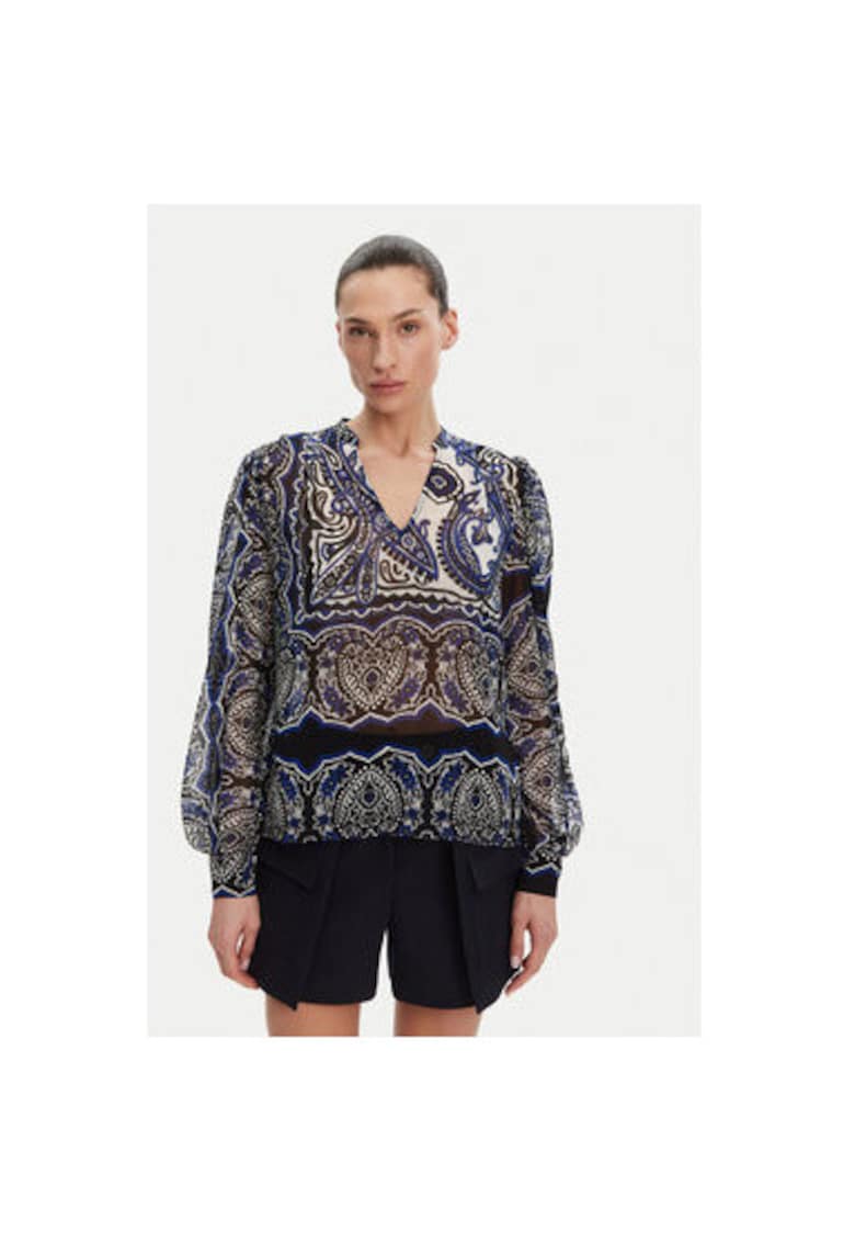 Bluza dama  251-OJAL.F - Poliester - Bleumarin - Bleumarin