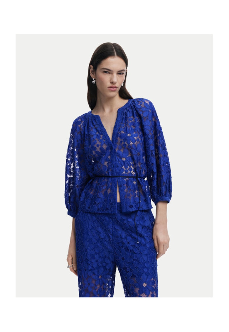 Bluza dama  25SWBW24 - Poliester reciclat - Albastru - Albastru