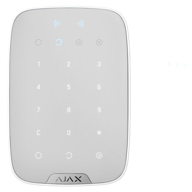 Tastatura wireless ecran tactil cu cititor RFID incorporat Ajax Keypad Plus WH