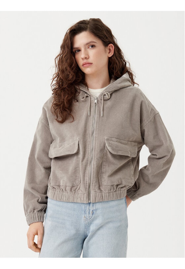 Bluza dama -  304783777 - Bumbac - Gri - Gri