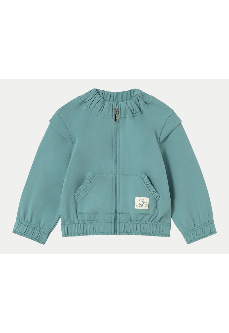 Bluza fete  1462 - Bumbac/Elastan - Verde - Verde