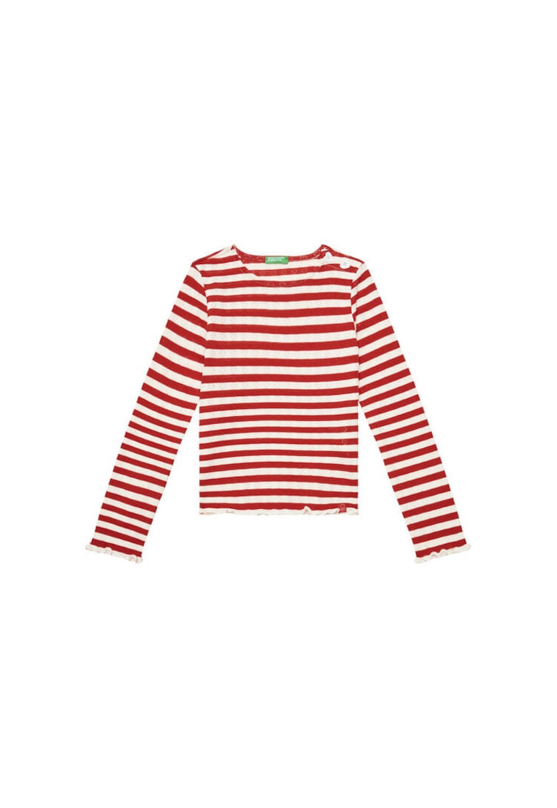Bluza fete  33LQC10OM - Bumbac/Poliester - Rosu - Rosu