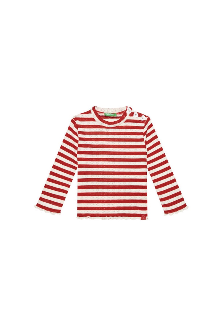 Bluza fete  33LQG10J7 - Bumbac/Poliester - Rosu - Rosu