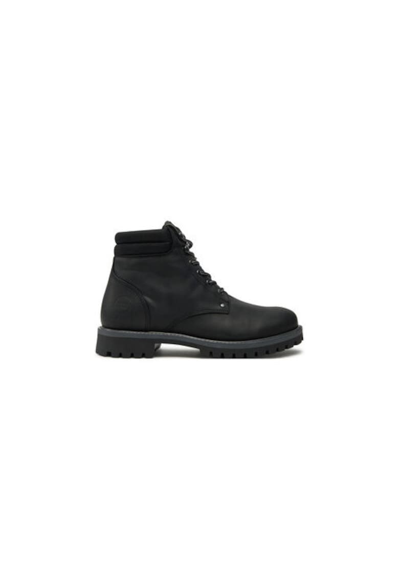 Bocanci de drumetie barbati Jack Jones - 12257999 - Piele naturala - Negru - Negru
