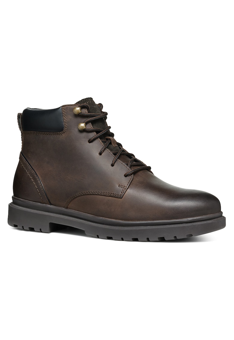 Bocanci de drumetie barbati  U46DDC-000FF - Piele naturala - Maro - Maro