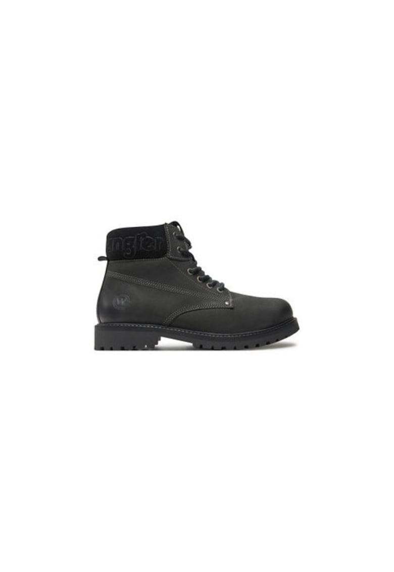 Bocanci de drumetie barbati  20243041.25Y - Piele naturala - Negru - Negru