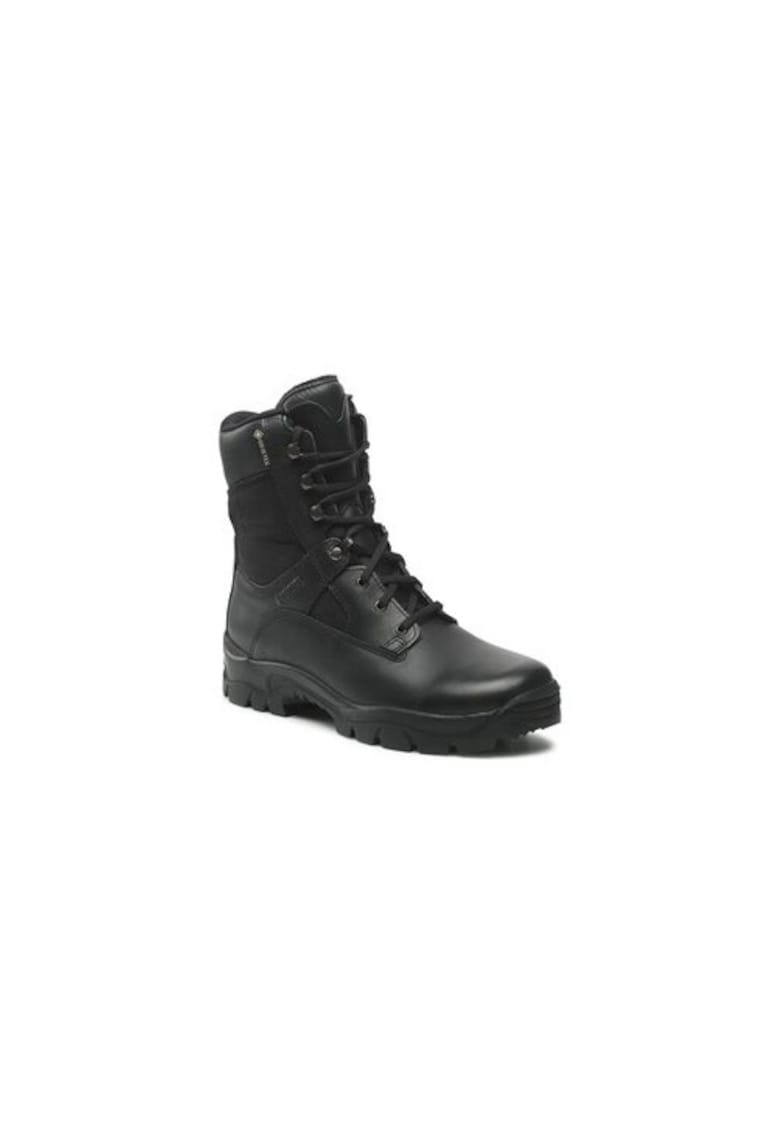 Bocanci trekking barbati  300989050 - Piele naturala - Negru - Negru