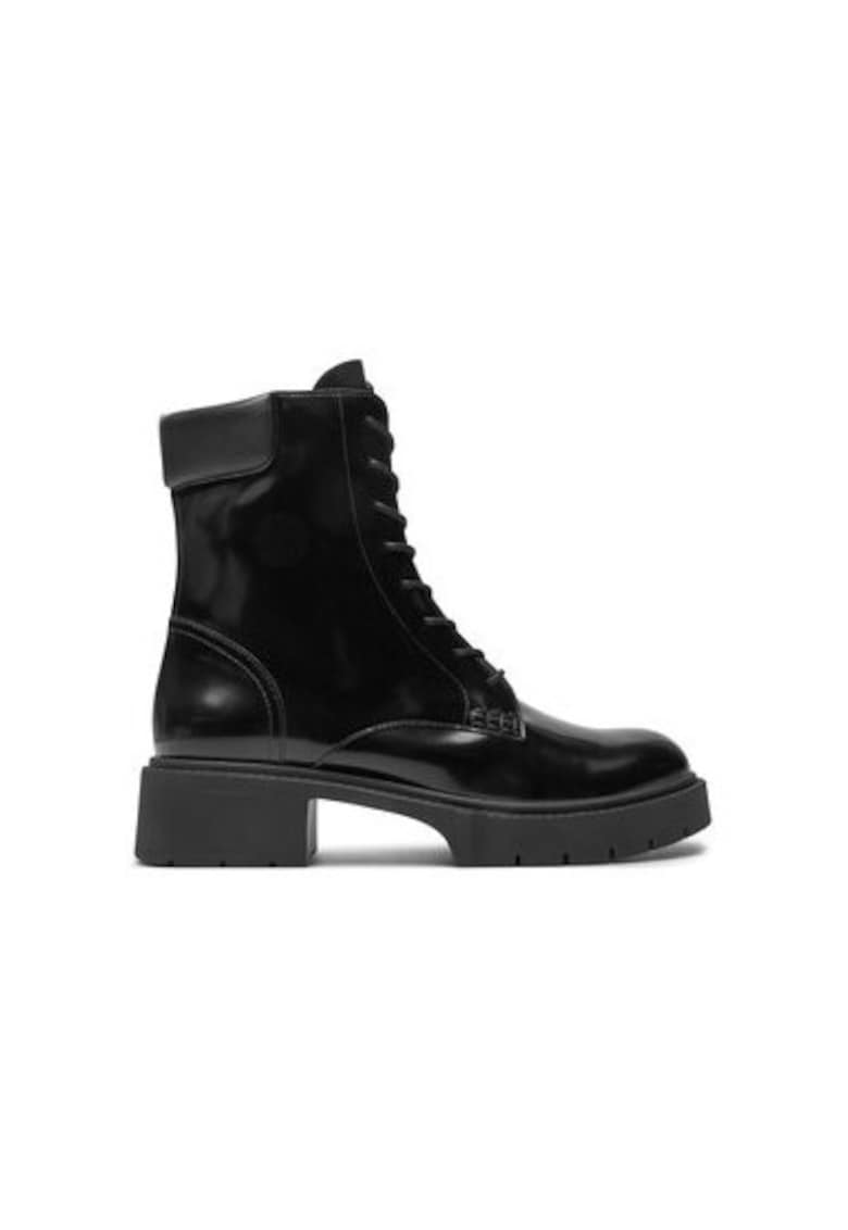 Botine dama  CX027 - Piele naturala - Negru - Negru