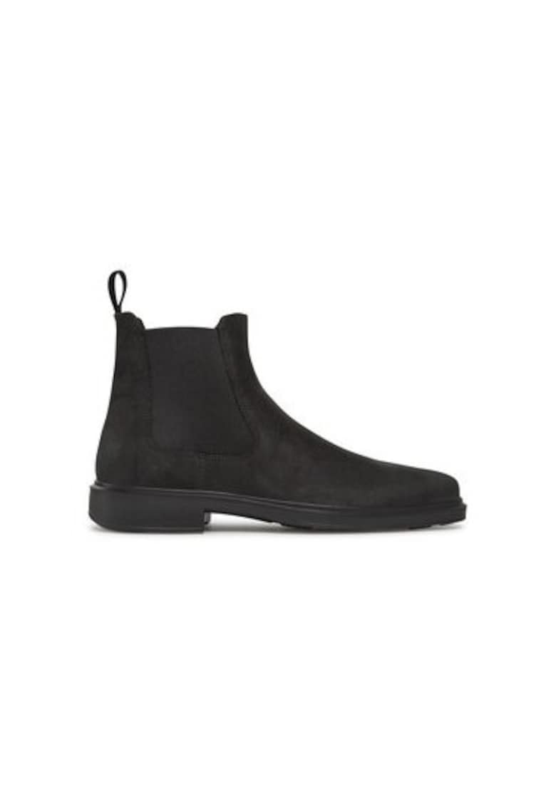 Botine cu glezna joasa pentru barbati  50022402001 - Piele naturala - Negru - Negru