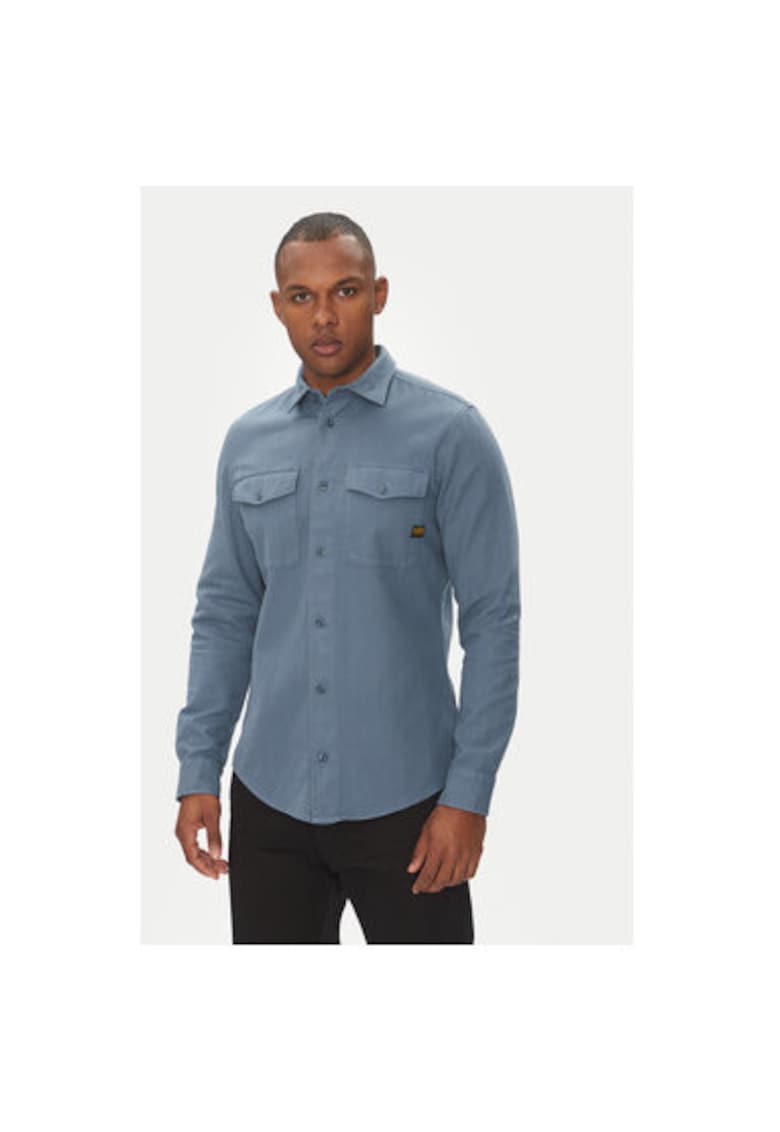Camasa barbati G Star Raw - D24963-D454-G744 - Bumbac/Bumbac - Albastru - Albastru
