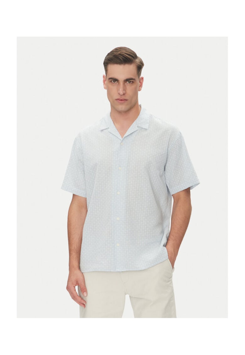 Camasa barbati Jack Jones - 12277185 - Bumbac - Albastru - Albastru