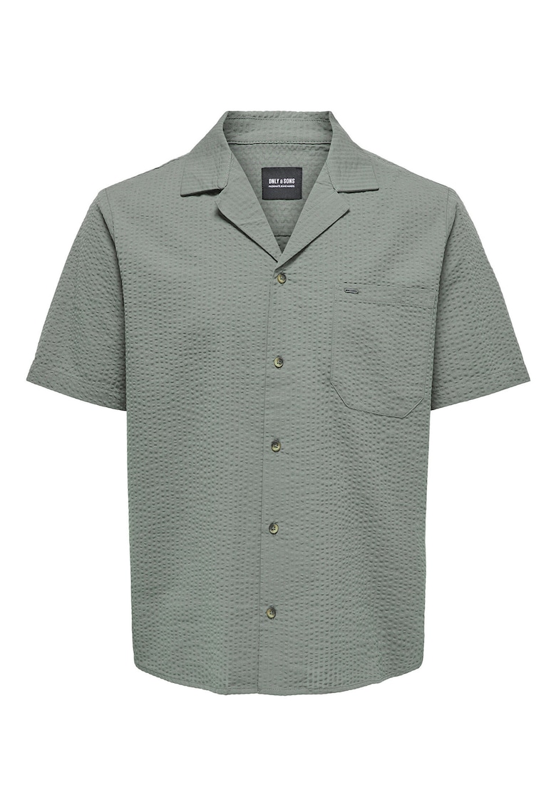 Camasa barbati  Sons - 22030342 - Bumbac/Bumac reciclat - Verde - Verde