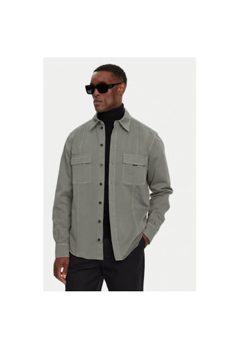 Camasa Barbati -  305315618 - Bumbac - Verde - Verde
