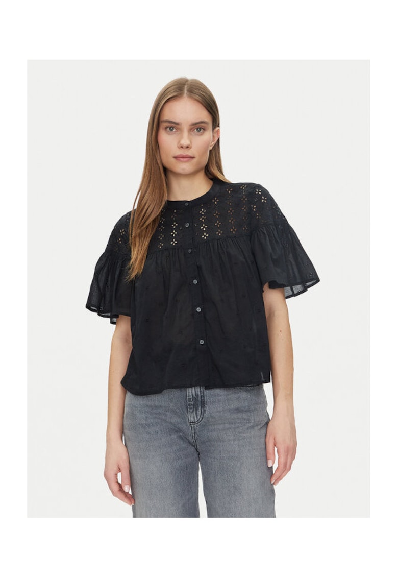 Camasa dama  728755-00 - Bumbac - Negru - Negru