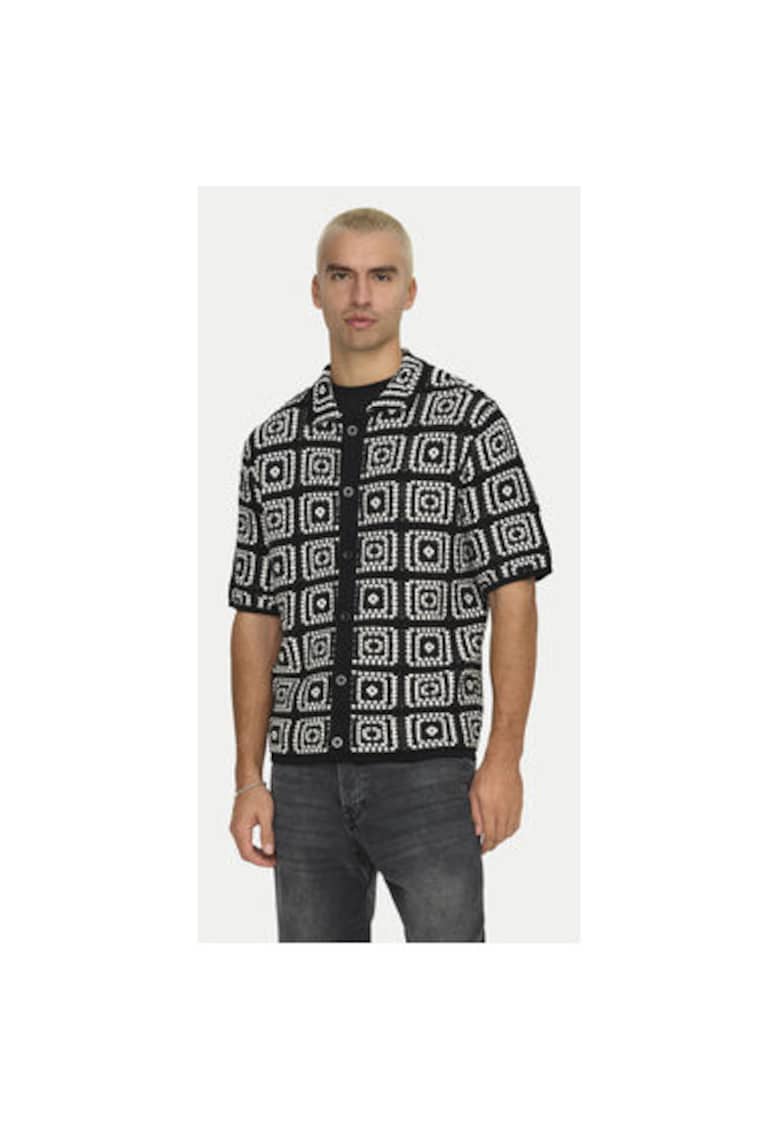 Camasa barbati -  305331717 - Bumbac - Negru - Negru