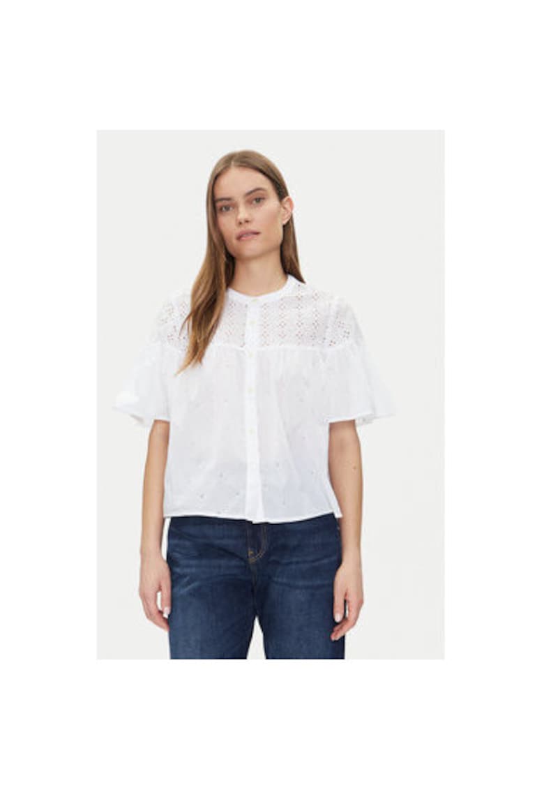 Camasa dama  728755-01 - Bumbac - Alb - Alb