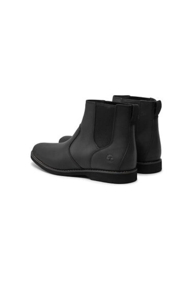 Botine barbati  TB0A413H0011 - Piele naturala - Negru - Negru