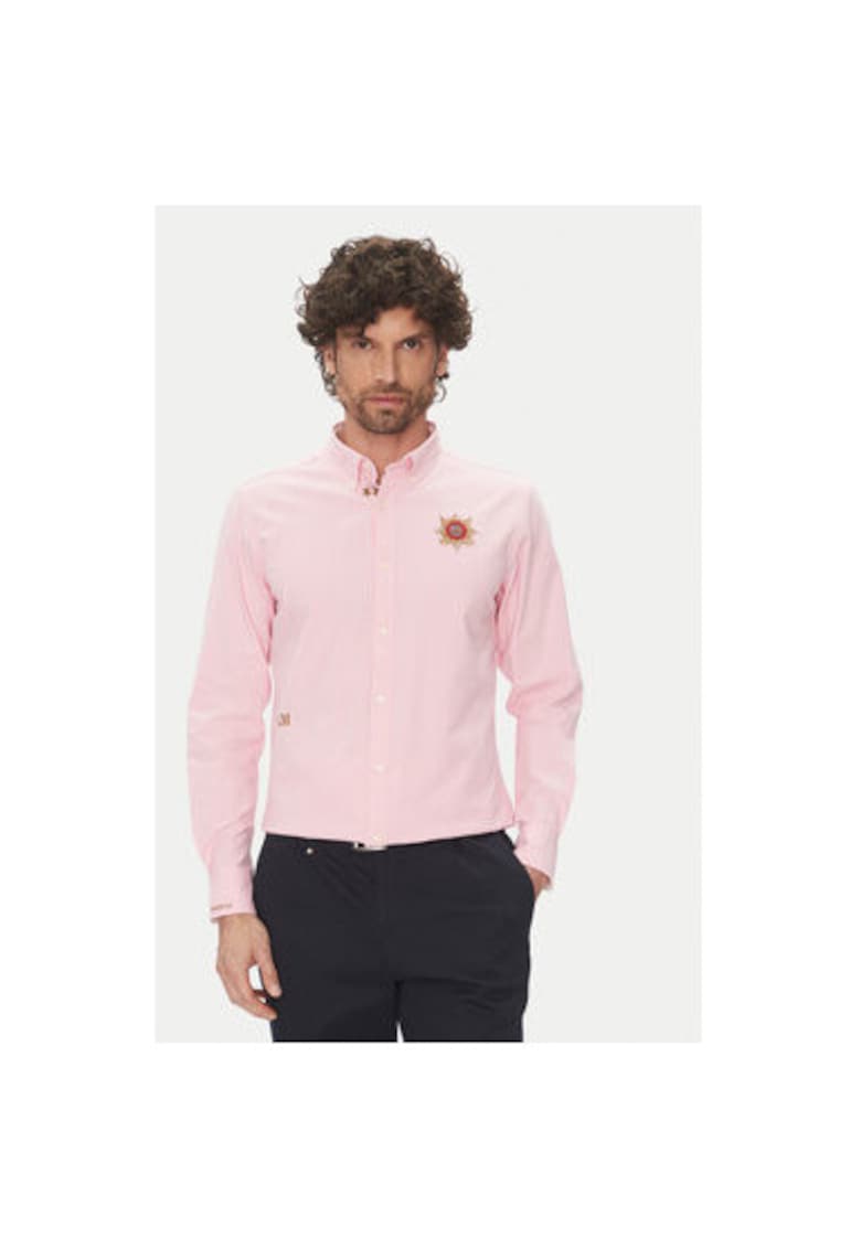 Camasa barbati  OX092 - Bumbac - Roz - Roz