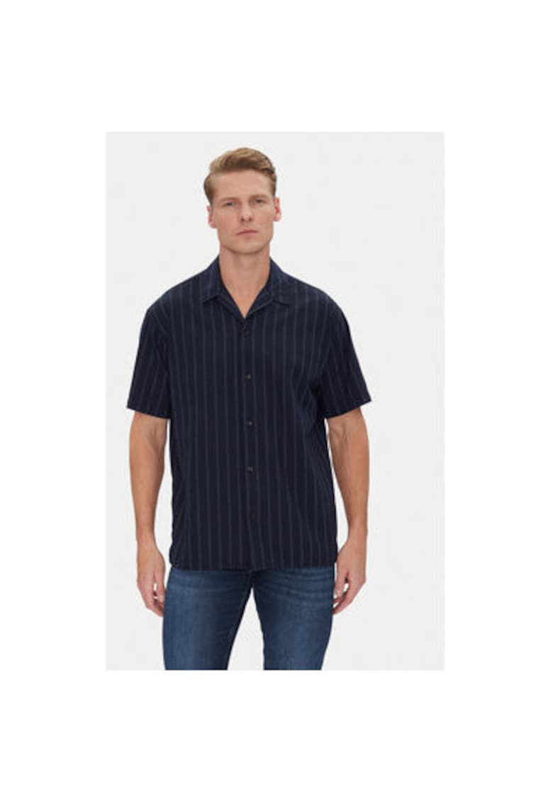 Camasa barbati Jack Jones - 12271099 - Bumbac/Poliester - Bleumarin - Bleumarin