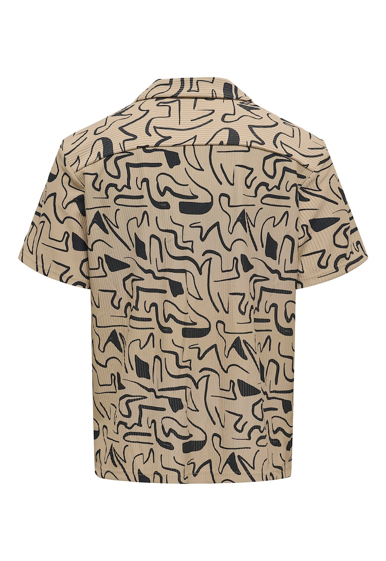 Camasa barbati  Sons - model 22033511 - material Poliester - culoare Bej - Bej