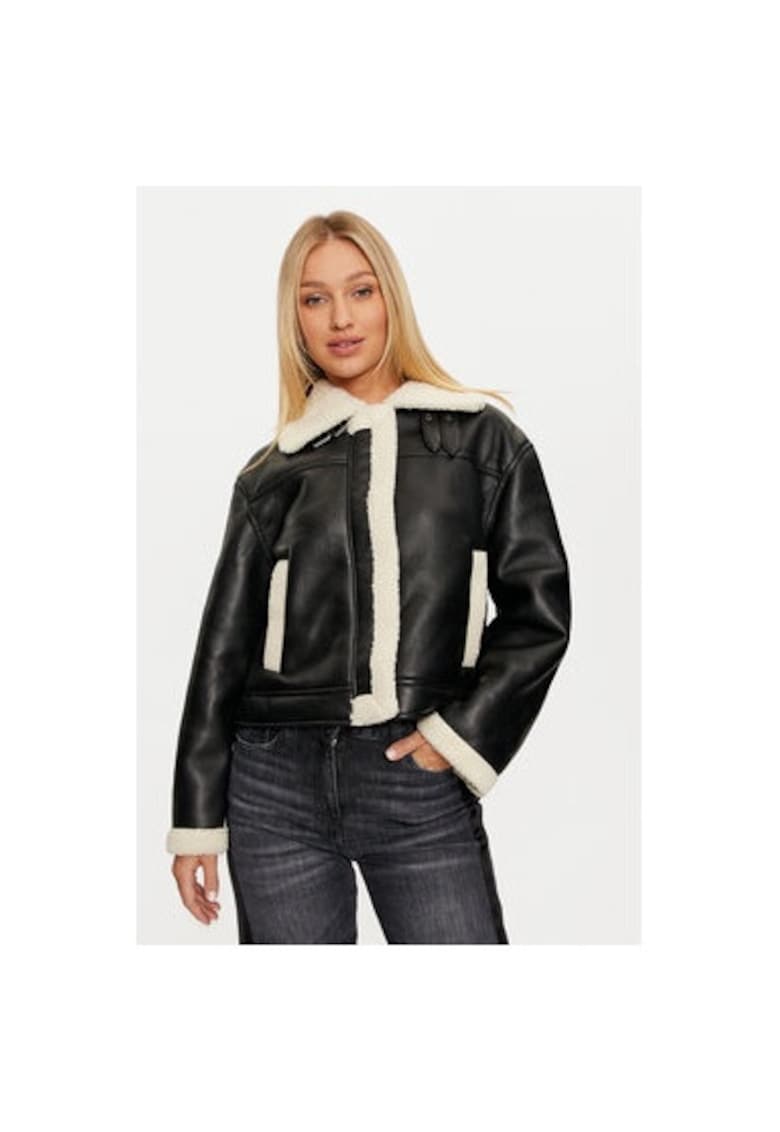 Geaca dama -  304502897 - Piele ecologica - Negru - Negru
