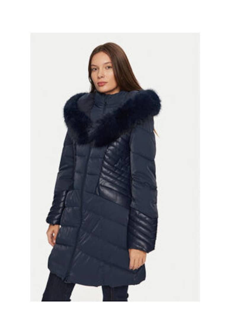 Geaca slim fit cu gluga
