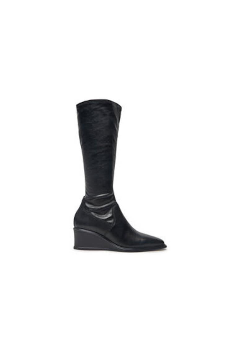 Cizme dama  5829-102-20 - Piele naturala - Negru - Negru